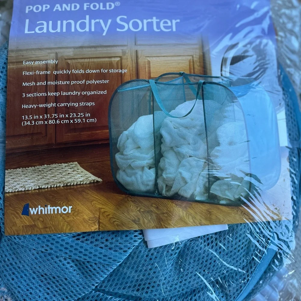 Whitmor Blue Laundry Sorter